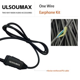 ULSOUMAX Walkie Talkie Earphones Compatible with Motorola SL300 SL1600 SL2600 SL4000 SL7550 DLR110 SL1K SL1M Digital Radio, Acoustic Headset with PTT Mic Button