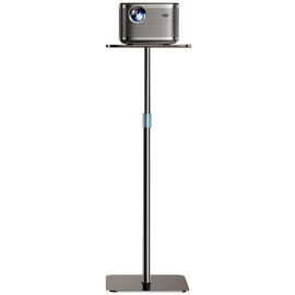 HIBORI Projector Stand Adjustable Height 41" to 63" Projector Floor Stand with Tray Projector Shelf Stand for Presentations, Home Movie, Studio, Office
