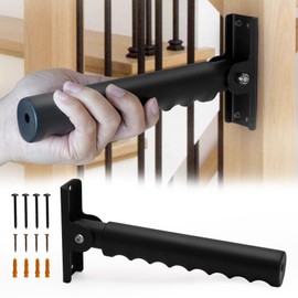 YIBEICO Folding Grab Bars for Doorway/Stairs Assist for Seniors, Flip Up Grab Handles for Wall for Elderly, Disabled, People with Limited Balance and Mobility