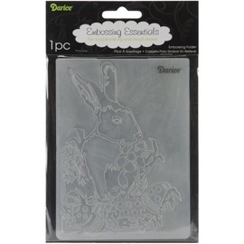 Darice Prägeschablone, Osterhase, Plastik, transparent, 10,8 x 14,6 x 0,4 cm