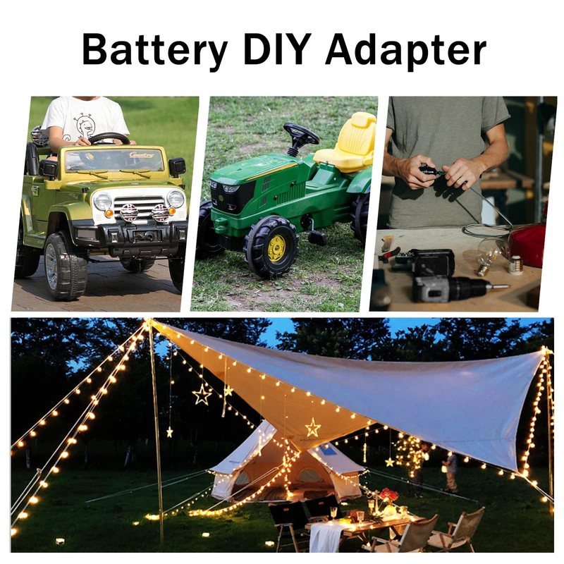 Power Wheel Adapter Compatible for Makita 18V Battery with Fuse
