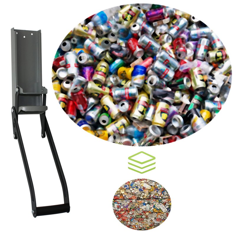 laffeya 16 oz Can Crusher, Aluminum Plastic Bottle Crusher, Wall
