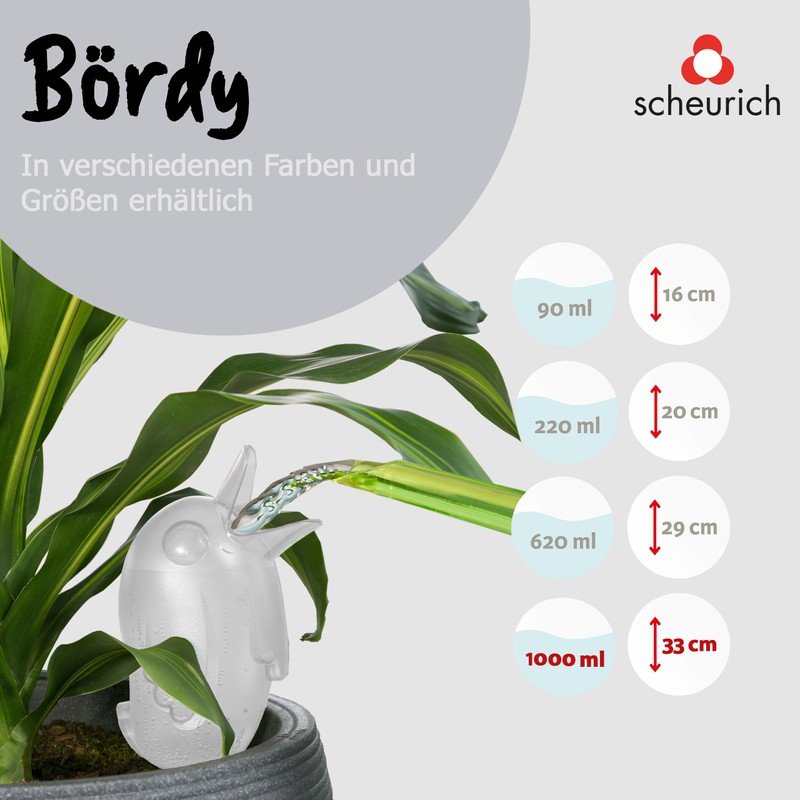 Scheurich Bördy XXL Plastic Water Reservoir, Colour: Bördy XXL, Transparent/Clear,