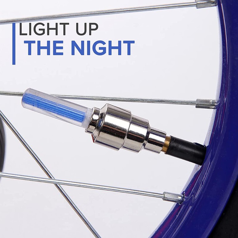 AlveyTech Blue LED Firefly Valve Stem Light Set - for