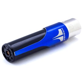 Kasher 360 Round Lighter Tool with Lighter - Stainless Steel - Lightweight, Durable Construction, Portable - Multipurpose Tool - Versatile Usage as Cutter for Opening Box and More (Blue)