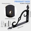 Tivcck 10 Pack Decorative Shelf Brackets,5.4Inch Wall Mounted L Shape