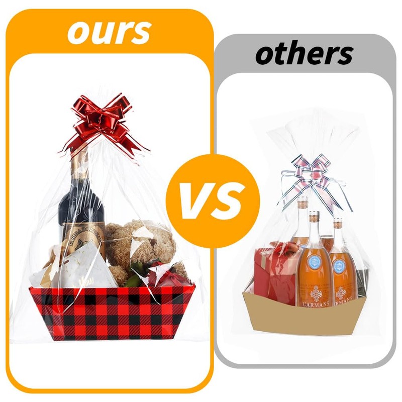 RoxNvm Hamper Baskets for Gifts Empty, 4 Gift Basket Hamper