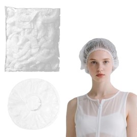 Pack of 50 Disposable Shower Caps, Thick Plastic Hair Caps for Women, 42 cm Waterproof Shower Cap, Hair Protection, Shower Cap for Salon, Spa, Travel, Hotel, Shower
