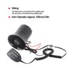 50W 120dB Car Loud Horn 6 Sounds Emergency Warning Alarm
