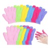 12pares Guantes Exfoliantes Ducha Baño Body Spa Fibra Unisex