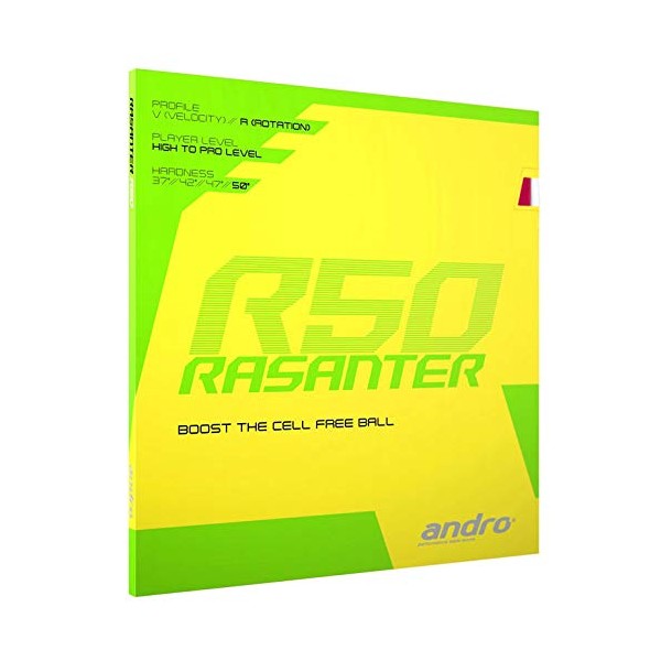ANDRO Rasanter R50 Table Tennis Rubber Black 2.0