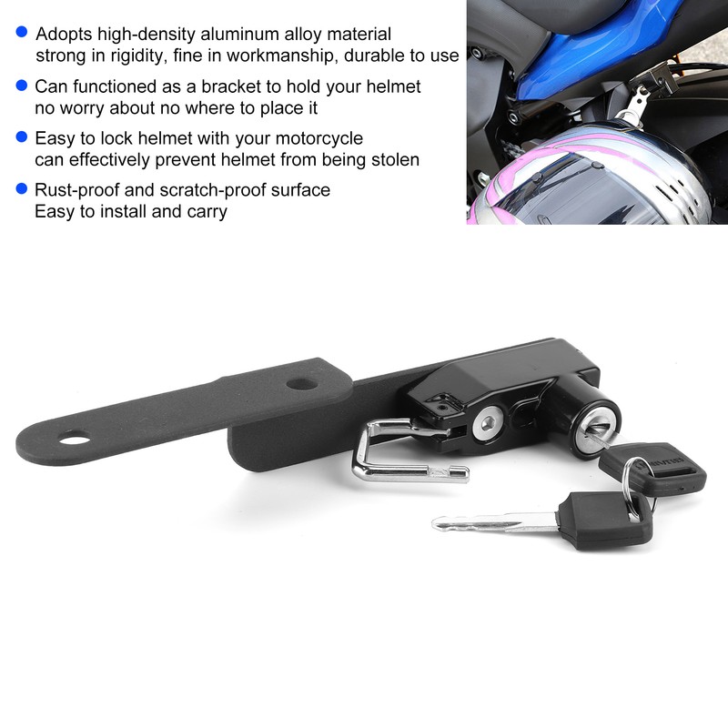 Motorcycle Helmet Lock Keys AntiTheft Holder Security Parts Fit for