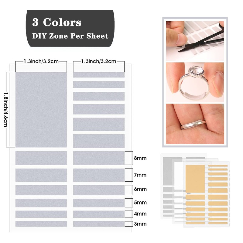 70 Pcs Ring Size Adjuster for Loose Rings with Ring