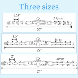 Azinoo Adjustable Pinch Dog Training Collar Quick Release Buckle with Two Extra Links for Medium Dogs