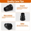 Cane Tips 3/4 Inch, Heavy Duty Rubber Cane Tips Replacement