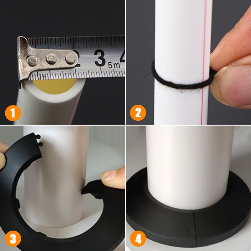 8 Pieces Pipe Rings, Pipe Collars, Pipe Snap Rings, Pipe