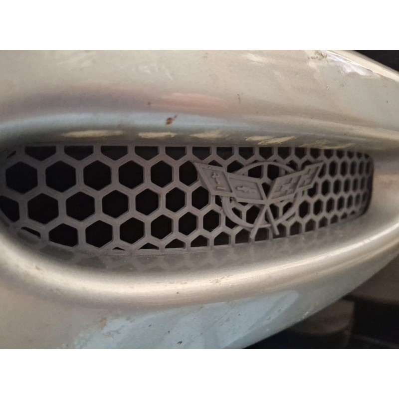 Corvette C5 CORVETTE Silver   BRAKE DUCT  HONEYCOMB  GRILL GRILLE