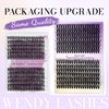 Cluster Lashes Extensions Natural 12-16mm Mixed 30D+40D Soft Reusable Individual