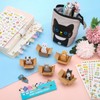 Zonon 417 Pcs Cute Cat Stationery Set Cat Telescopic Pencil