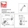 Dica 4501B Regadera con Brazo y Chapetón Clásica