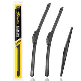Raidbee® Silicone Windshield Wiper blades 3 pack Replacement for HONDA Pilot 2016 2017 2018 2019 2020 2021 2022 2023 2024 All-Season Silicone Windshield Wipers 26" 24" 14"