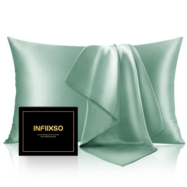 INFIIXSO Mulberry Silk Pillowcase for Hair and Skin, Silk Pillow