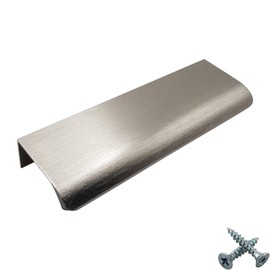 M4TEC Concealed Finger Pull Handles Metal Edge Design Modern Kitchen Door Handles Cabinet Pull Handles Drawer Pull Handles Bedroom Bathroom Furniture Handles. Series VD3: 160mm BA Brushed Stainless