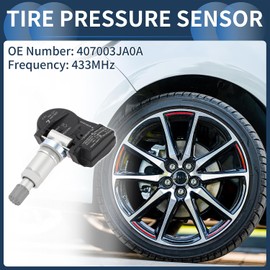 Sensor de presión de neumáticos TPMS Sensor No.407003JA0A para Nissan Altima 2013-2018 Metal plástico hule negro