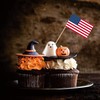 American US Toothpick Flag USA Small Mini Cocktail Fruit Cupcakes