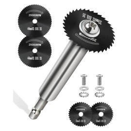 Inside Pipe Cutter for PVC Pipe with 5 Replacement Saw Blades, 1/4 Inch Hex Shank Impact Connect Inside PVC Pipe Cutter for Drill and Impact Driver, Internal Plastic Pipe Cutter Plumbing Tools