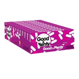 GOOD & PLENTY Licorice Fat Free, Candy Boxes, 6 oz (12 Count)