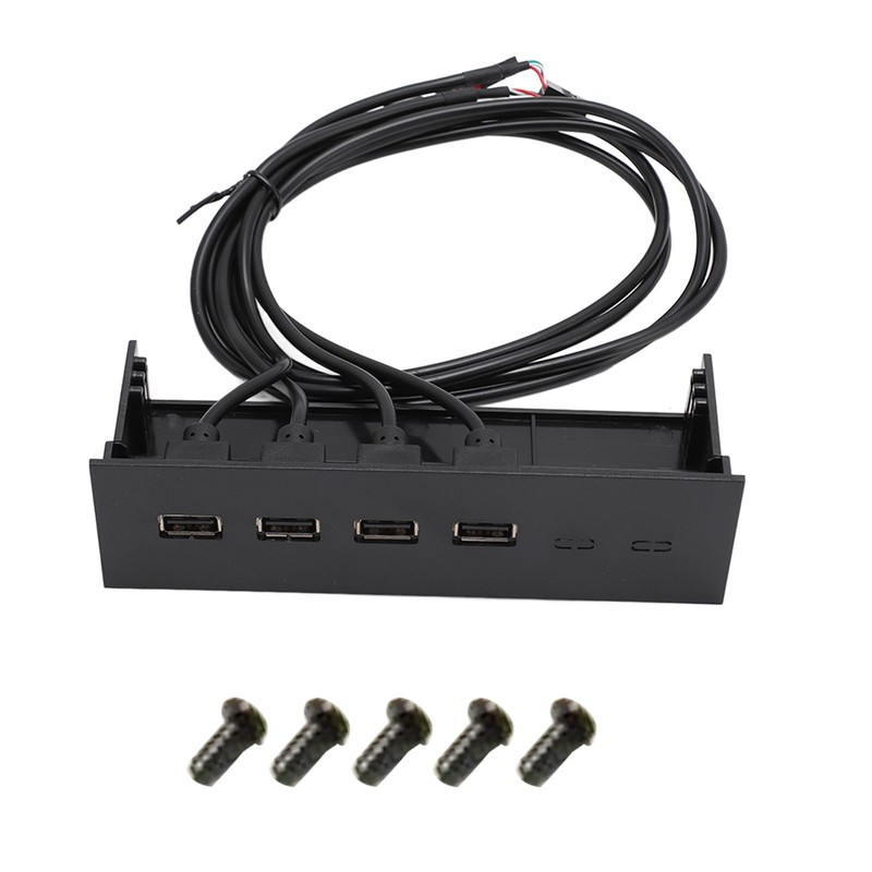 USB Front Panel Hub 5.25in 4 Ports High Speed Stable