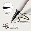 Curved Tip Brown Liquid Eyeliner Pen for Light Hair (Mocha