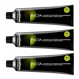 Loreal Inoa 1 Black 3 x 60 ml Hair Colour without Ammonia LP Colouration