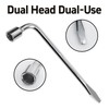 AUXBC 19mm Car Spare Tire Lug Wrench, Heavy Duty L-Type