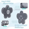 GEENOA New Silicone Shower Foot Scrubber Mat, Large Wall-Mounted Back