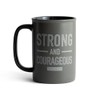 DaySpring - Strong & Courageous - Inspirational Ceramic Mug, 14oz,