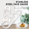 UILYNIU 3 Pcs Spaghetti Measurer Tool, 4 Holes Stainless Steel
