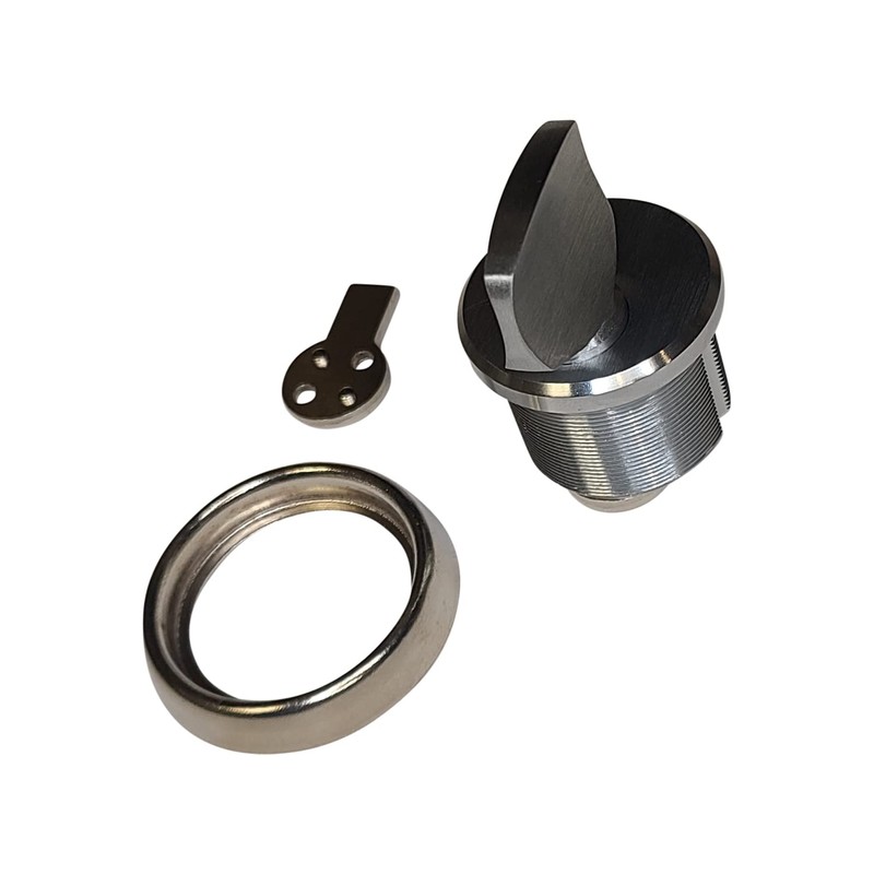 RiKey Security - Solid Brass Thumb-Turn Mortise Cylinder 1" Heavy