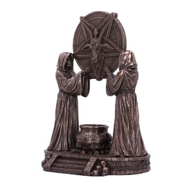 Nemesis Now Baphomet's Altar Figurine 18.5cm, Resin, Bronze, Baphomet Ornament, Baphomet's Altar Figurine, Expertly Hand-Painted, Cast in the Finest Resin