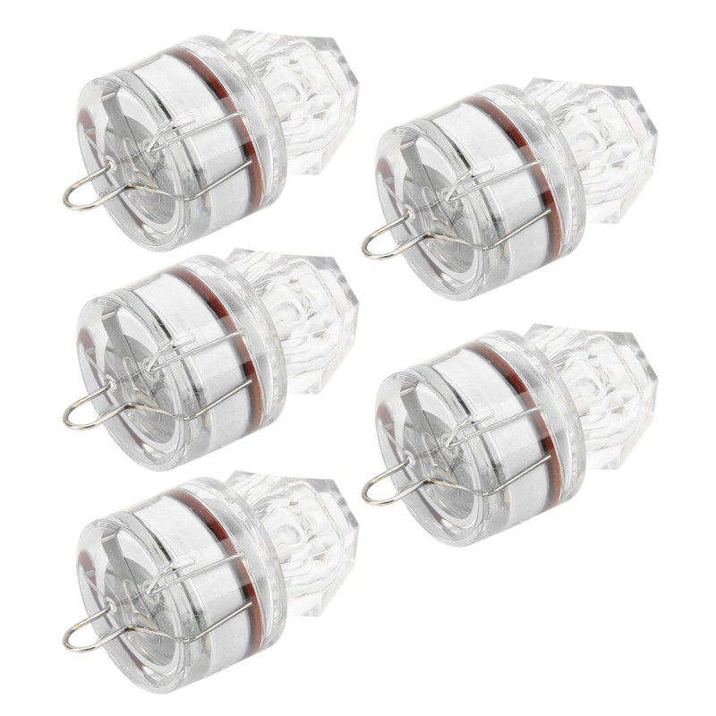 5Pcs Fishing Lure Light Diamond Shape LED Corrosion Resistance Auto