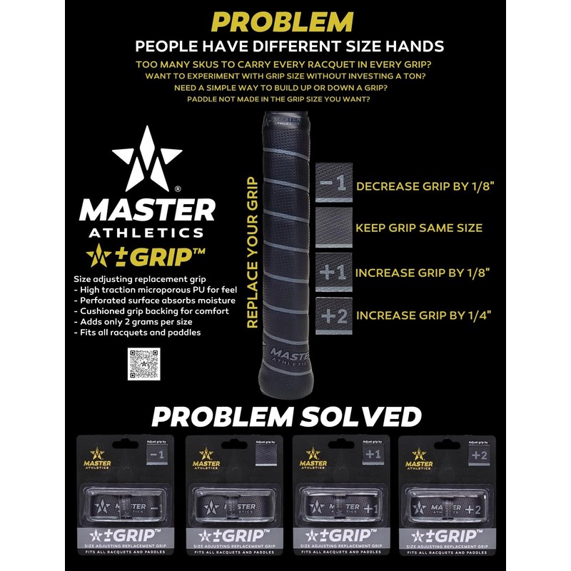 Master Athletics +-Grip™ Size Adjusting Replacement Grip