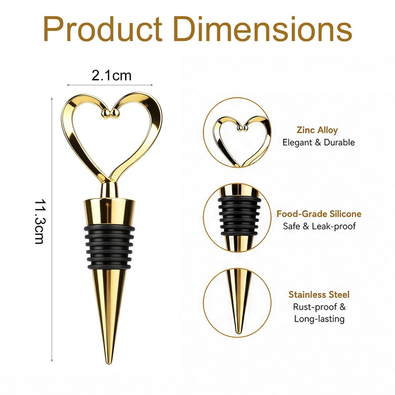 Wine Bottle Stopper Set 3 Pcs Champagne Stoppers Wine Bottles