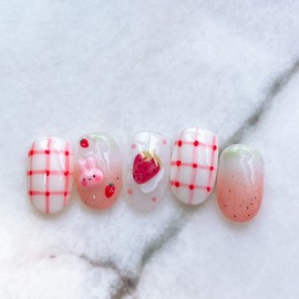 Strawberry Gra  - Short Oval / 딸기그라  - 숏오벌