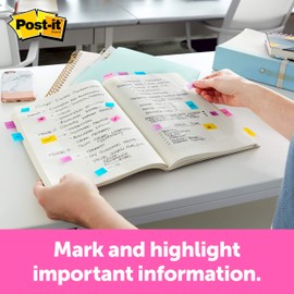 Post-it Flags, 80/On-The-Go Dispenser, 2 Dispensers/Pack, 1 in Wide, Assorted Primary Colors (680-RYGB2)