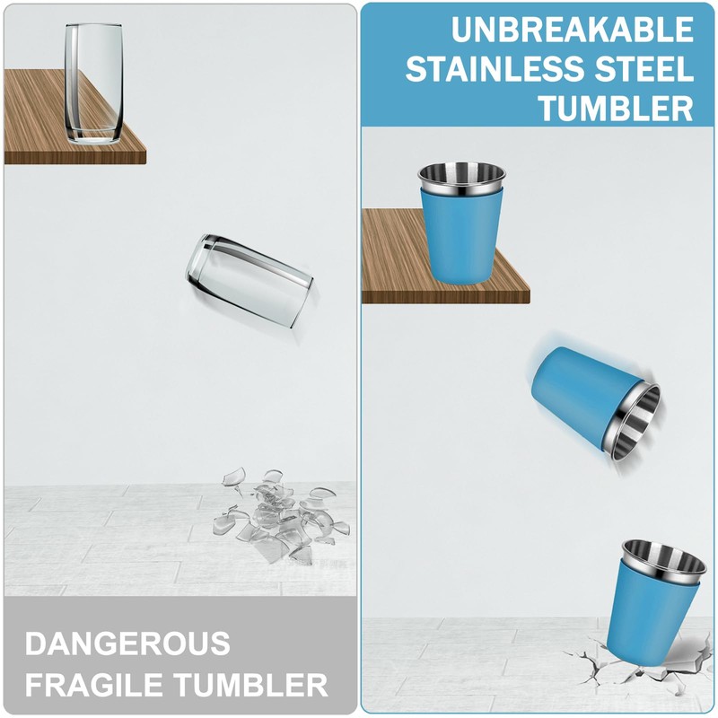 Rommeka 2 Pack Kids Cups with Straws and Lids Leak