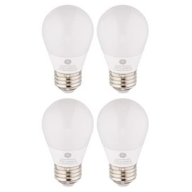 GE (4 Bulbs) 32275 LED Daylight A15, 40 watt Equivalent, 300 lumens, 5000K Daylight A15 Ceiling Fan/Appliance Frosted Finish Medium Base Dimmable LED Light Bulb