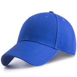 BALLOT Cap, Men's and Women's, Hat, Solid Color, Unisex, Deep Type, Large Size, UV Protection, Baseball Cap, 100% Cotton, M Size, Blue