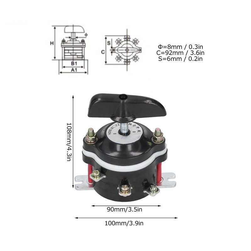 Professional Cam Switch Universal Changeover Switch Accessory HZ10D-25/3 220-380V 25A
