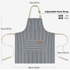 NLUS 2 Pack Cooking Aprons for Women with Pockets, Adjustable